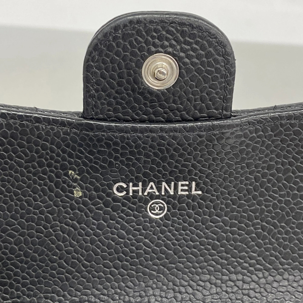 CHANEL Authentic Black Caviar Leather Wallet - Picture 4 of 8